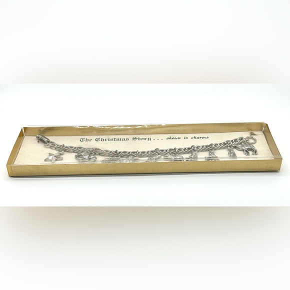 Vintage ‘The Christmas Story-shown in charms’ Bracelet Original Presention Box - Picture 10 of 10